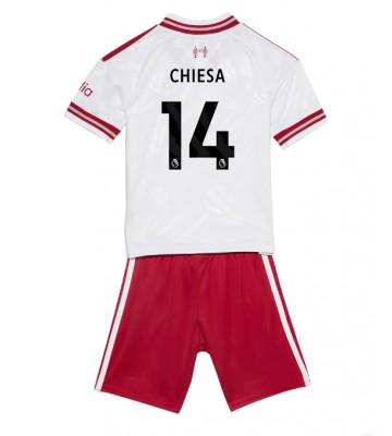 Liverpool Federico Chiesa #14 Udebanetrøje Børn 2026-27 Kortærmet (+ Korte bukser)